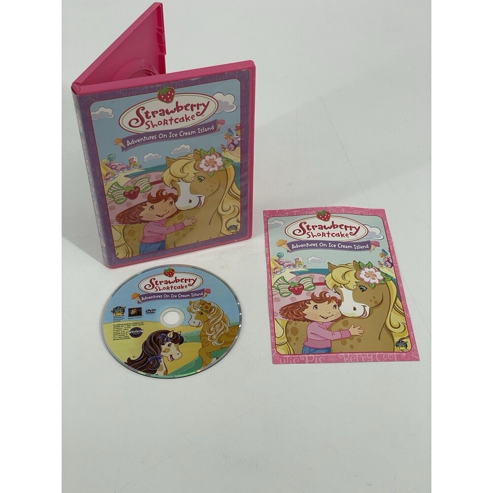 Strawberry Shortcake Adventures on Ice Cream Island DVD 2004 VG+ Tested Works